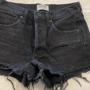 AGOLDE black jean shorts. Size 24
